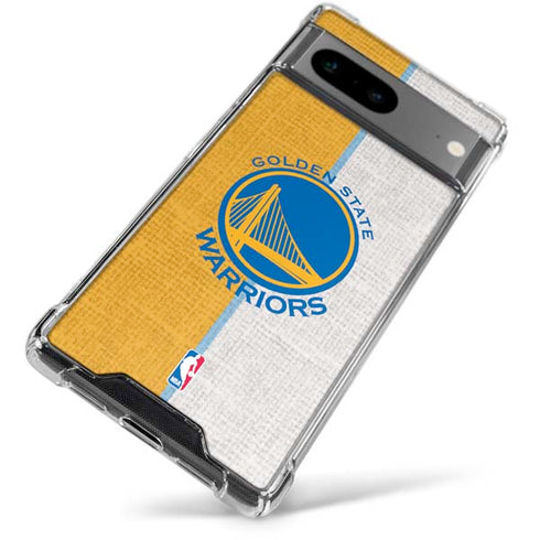 NBA Golden State Warriors Canvas Google Pixel 7a Clear Case